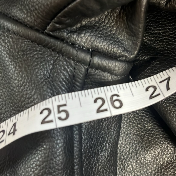 Men’s xxl new with tags real leather motorcycle jacket black - Picture 14 of 17